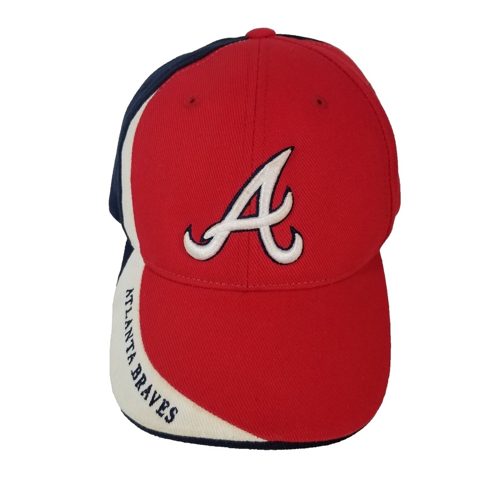 TCI Atlanta Braves Cap Hat Red White Blue Strap Back Vintage MLB Baseball